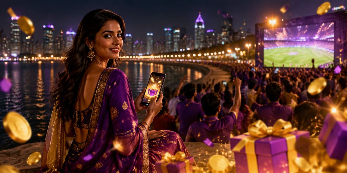 Casino betting scene with Indian payment apps visible near Mumbai marine drive